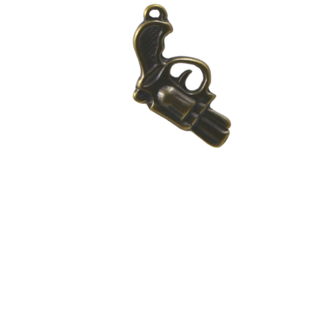 Breloque dead stock - Pistolet - 3cm - Métal