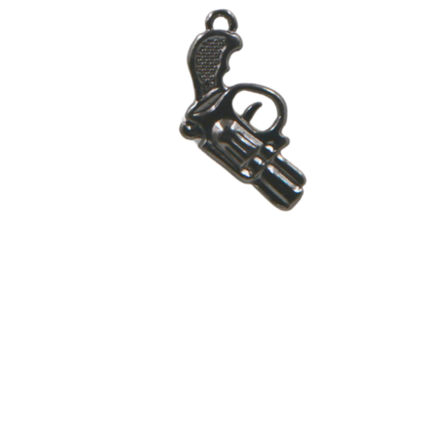 Breloque dead stock - Pistolet - 3cm - Métal