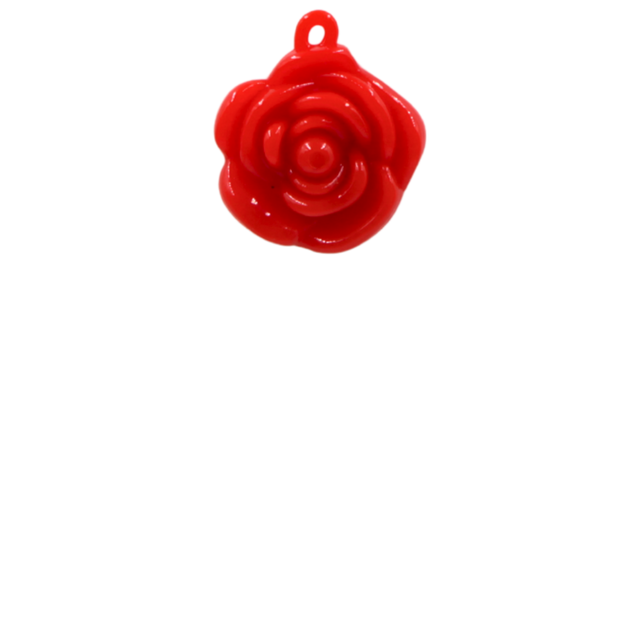 Breloque (old stock) - Fleur - 2,5cm x 2cm - Résine