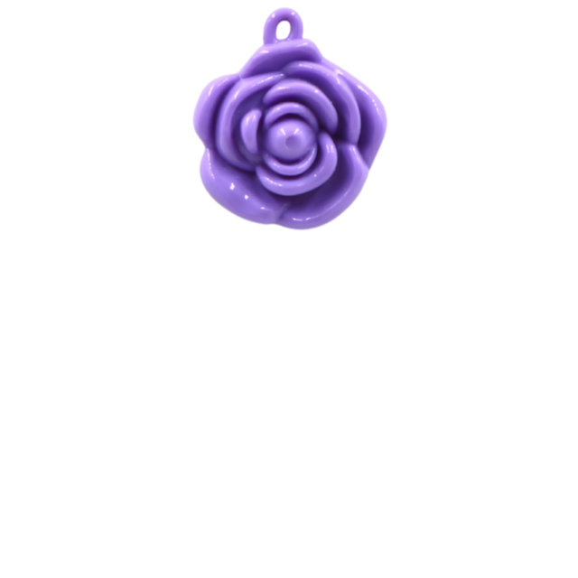 Breloque (old stock) - Fleur - 2,5cm x 2cm - Résine