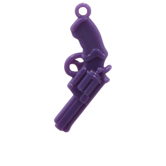 Maxi breloque vintage - Pistolet - 5cm - Plastique