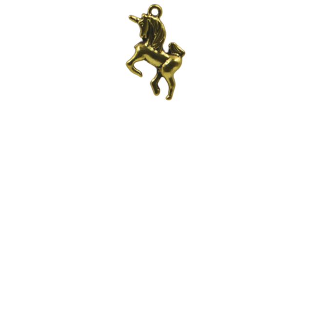 Breloque - Licorne - 2cm - Métal - Old stock